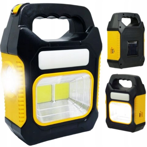 HALOGEN ROBOCZY DO GARAŻU WARSZTATU LAMPA PRZENOŚNY LED SOLARNA UCHWYT