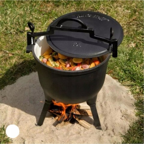 Kociołek żeliwny Odlewnia garnek myśliwski 5 litrów na pieczonki