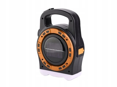 LATARKA SOLARNA PRZENOŚNA LAMPKA AKUMULATOROWA LED POWERBANK REFLEKTOR MOC