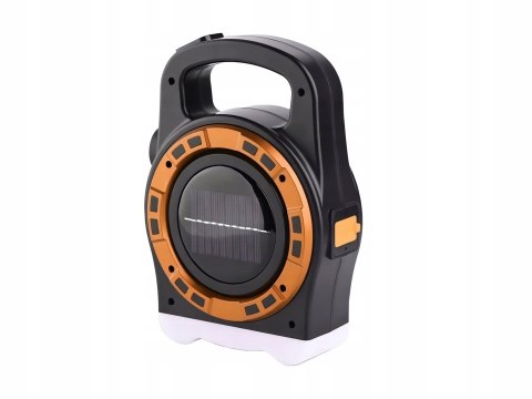 LATARKA SOLARNA PRZENOŚNA LAMPKA AKUMULATOROWA LED POWERBANK REFLEKTOR MOC