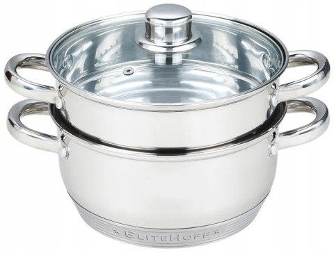 Parowar Elitehoff 5 l garnki na pare stal 24 cm