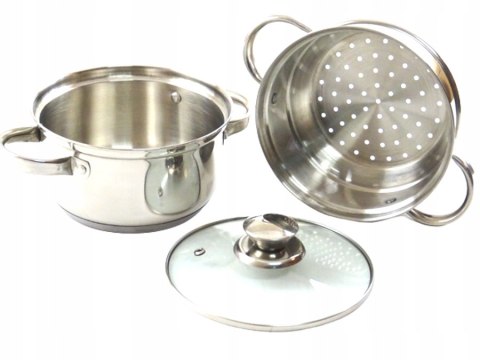 Parowar Elitehoff 5 l garnki na pare stal 24 cm