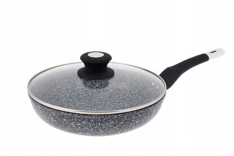 Patelnia tradycyjna Edenberg 30 cm ceramiczna z pokrywką