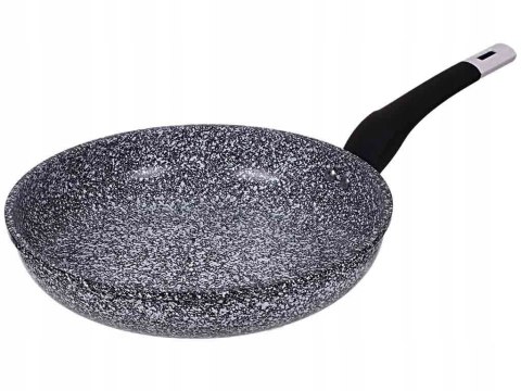Patelnia tradycyjna granitowa solidna 26 cm marmurowa