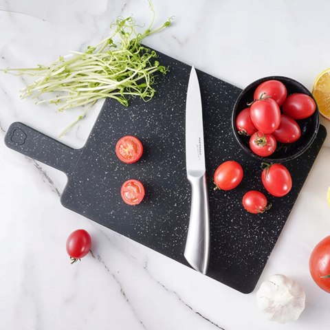 Zestaw Deski Do Krojenia Marmurkowe w Stojaku 3x kuchenna deska DO ZMYWARKI