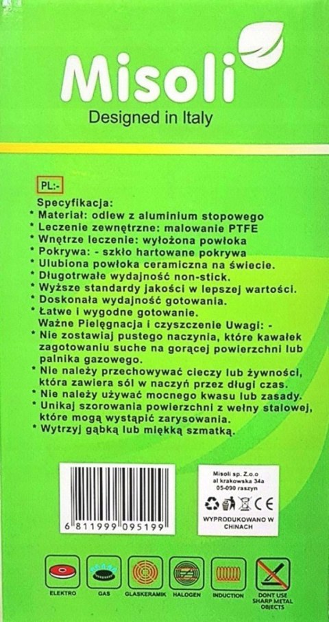 GARNEK KWADRATOWY MISOLI BM519 20CM
