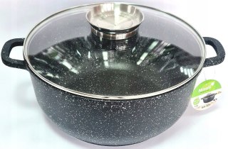 Garnek tradycyjny marmurkowy Misoli 6,8 l solidny