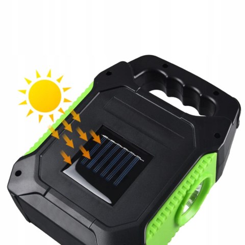 HALOGEN ROBOCZY DO GARAŻU WARSZTATU LAMPA PRZENOŚNY LED SOLARNA UCHWYT