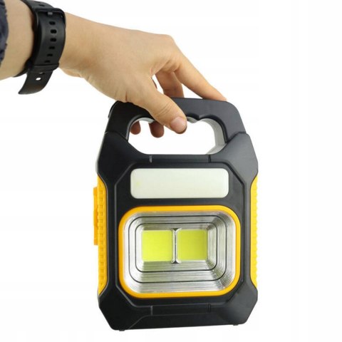 HALOGEN ROBOCZY DO GARAŻU WARSZTATU LAMPA PRZENOŚNY LED SOLARNA UCHWYT