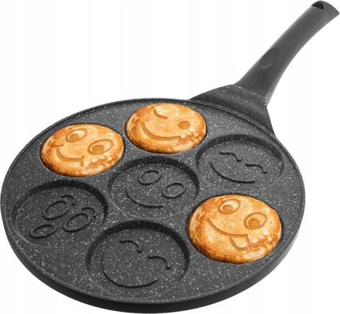 Patelnia do jajek i placków Edenberg Pancake 27 cm marmurowa