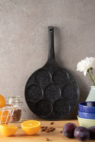Patelnia do jajek i placków Edenberg Pancake 27 cm marmurowa