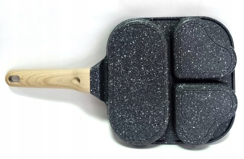 Patelnia do jajek i placków MISS KITCHEN 18 cm marmurowa
