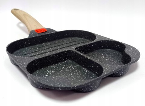 Patelnia do jajek i placków MISS KITCHEN 18 cm marmurowa