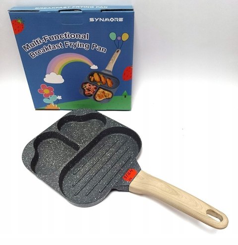 Patelnia do jajek i placków MISS KITCHEN 18 cm marmurowa