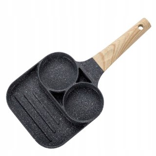 Patelnia do jajek i placków alle_smart kwadratowa 18 cm non-stick