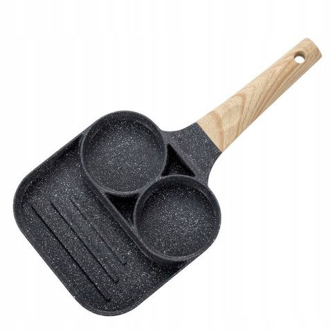 Patelnia do jajek i placków alle_smart kwadratowa 18 cm non-stick