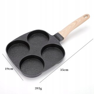 Patelnia do pancake jajek mini naleśników 4 sekcje gaz indukcja
