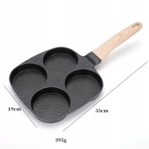 Patelnia do pancake jajek mini naleśników 4 sekcje gaz indukcja