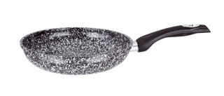 Patelnia tradycyjna Elitehoff Elegance 30 cm marmurowa