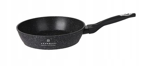 Patelnia tradycyjna WYSOKA PATELNIA MARMUROWA 22cm CIEMNA 22 cm non-stick