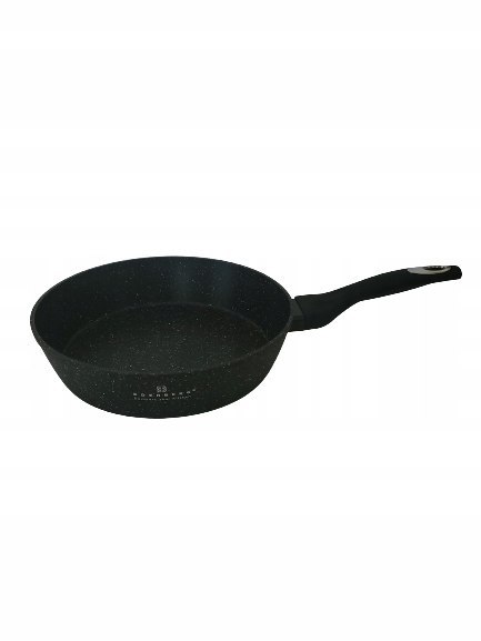 Patelnia tradycyjna WYSOKA PATELNIA MARMUROWA 22cm CIEMNA 22 cm non-stick