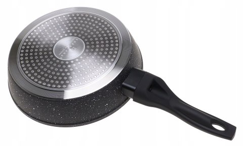 Patelnia tradycyjna WYSOKA PATELNIA MARMUROWA 24cm CIEMNA 24 cm non-stick