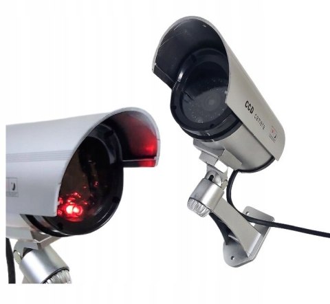 ATRAPA KAMERY KAMERA IR LED ZEWNĘTRZNA NOCNA Z DIODĄ LED WODOODPORNA