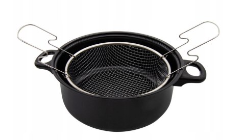 GARNEK Z KOSZYKIEM DO SMAŻENIA FRYTEK 4.0L 24cm