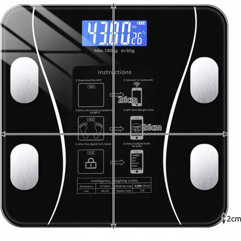 In_Stock WAGA ŁAZIENKOWA ANALITYCZNA CZUJNIKI SMART+ ANDROID iOS + BATERIE