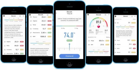 In_Stock WAGA ŁAZIENKOWA ANALITYCZNA CZUJNIKI SMART+ ANDROID iOS + BATERIE