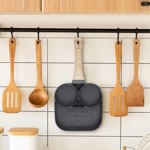 PATELNIA DO JAJEK NALEŚNIKÓW PLACKÓW PANCAKE NON-STICK 4 OTWORY