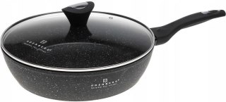 Patelnia tradycyjna głęboka wysoka PREMIUM 22 cm granitowa