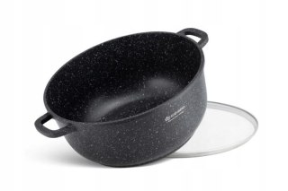 SZEROKI GARNEK AROMA KNOB MARMUREK BEZ PFOA śr 40cm. / 18,5L