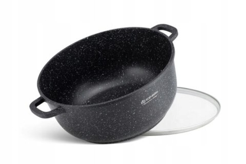 SZEROKI GARNEK AROMA KNOB MARMUREK BEZ PFOA śr 40cm. / 18,5L