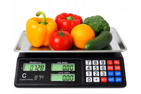 Waga sklepowa elektroniczna kalkulacyjna LCD 40 KG.
