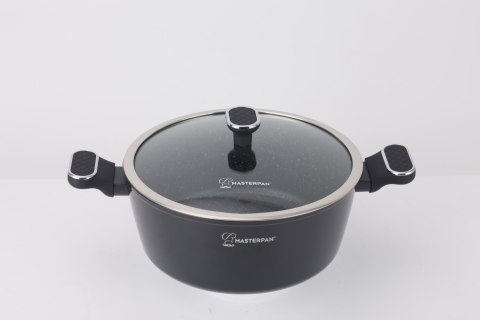 Zestaw Garnków Marmurkowych Komplet Garnki Soft Touch 8 EL. MasterPan