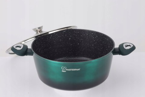 Zestaw Komplet Garnków Marmurkowych Garnki 8 EL Indukcja Gaz MASTERPAN