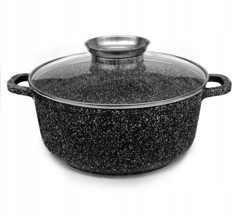 Zestaw garnków marmurkowych aluminiowe 12 el.