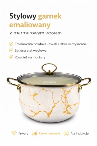 Garnek emalia 2,3 L
