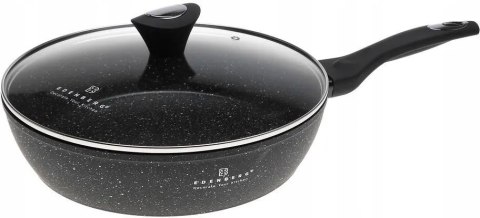 Patelnia tradycyjna głęboka wysoka PREMIUM 26 cm granitowa